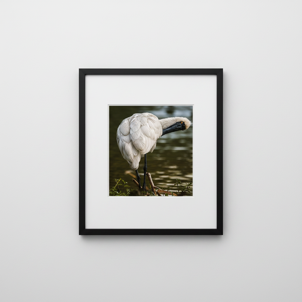 Royal Spoonbill Scratchin'